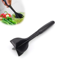 SHENGYIG Minced Meat Slicer, Heat Resistant Spatula for Minced Meat, Nylon Minced Meat Chopper, Black, 25 cm Long, for Mixing Minced Meat, Potatoes and Fruits