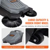 VEVOR Walk-Behind Hand Push Floor Sweeper with 25.6" Sweeping Width
