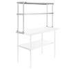 KUTLER Stainless Steel Double Overshelf 48" x 12", NSF Commercial