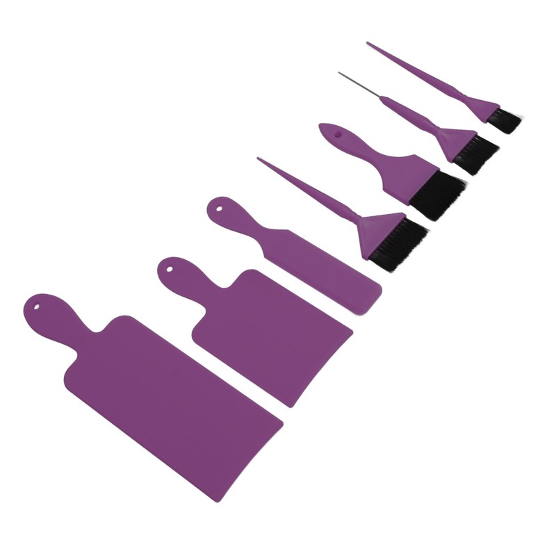7pcs Hair Dye Tool Set Balayage Board Coloring Brush Hair