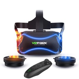 Auriculares de realidad virtual compatible iOSPC, gafas de realidad virtual HD con protección ocular universal - Juega tus mejores juegos móviles 360 