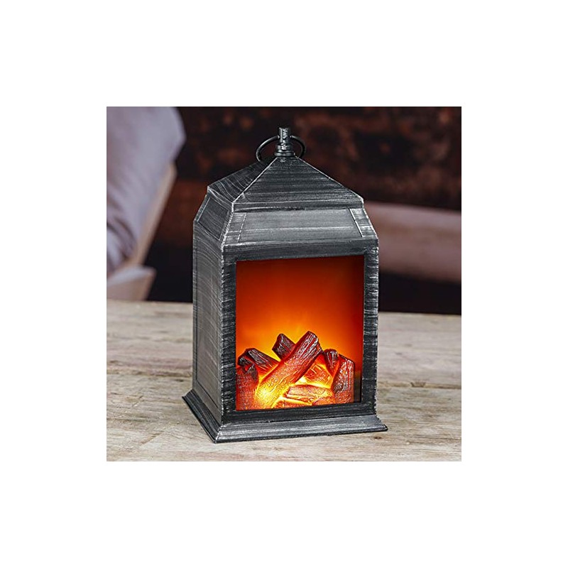 Haushalt International LED Fireplace Lantern
