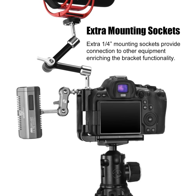 L-Bracket for Eos R6II Arca Swiss Quick Release L Plate