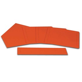 Champro Throw Down Rubber Bases, Boxed (Orange)