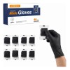 Guantes De Nitrilo Desechables Negros Anboson, 40 Pares Negro M