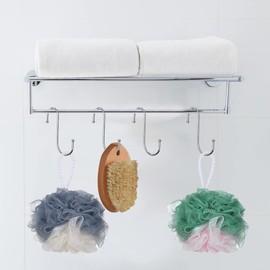 Firschoie Pack of 10 S Hooks, Stainless Steel S Hooks, Heavy Duty Metal Hooks, Double Hooks for Hanging Cups, Clothes, Pots and Bowls, Suitable for Kitchen, Living Room, Bathroom, Garden, Wardrobe