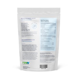 Raw Nutritional Vegan BCAA Powder | 5g 2:1:1 Ratio Amino Acids BCAAs, 2g Coconut Water Crystals | Post workout Muscle Recovery & Electrolyte Support | 30 Servings (Blueberry Pomegranate)