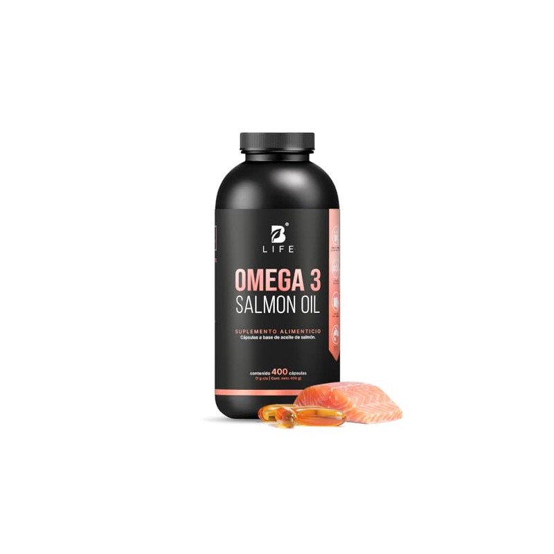 B Life Omega 3 Aceite Puro de Salmón 400 cápsulas
