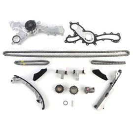 Autodevil Timing Chain Kit Water Pump 3.5L Fit for GS350 2007-2015 for IS350 2006-2015 GS450h 2007-2011, 2.5L for IS250 2006-2015 Car Engine Repair Parts with Sprocket Guide Tensioner
