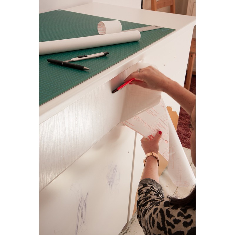 d-c-fix 346-0089-2PK Decorative Self-Adhesive Film, Whitewood, 17" x 78" Roll,