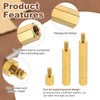 PATIKIL 80Pcs M3 Hex Standoff Spacer, Male to Female Copper
