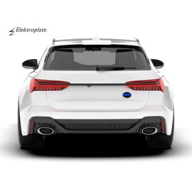 Elektroplate Police Thin Blue Line Oval Chrome All Metal Emblem for Cars, Trucks, and All Auto | Universal Fit at 3.6" x 2.5" | Weatherproof