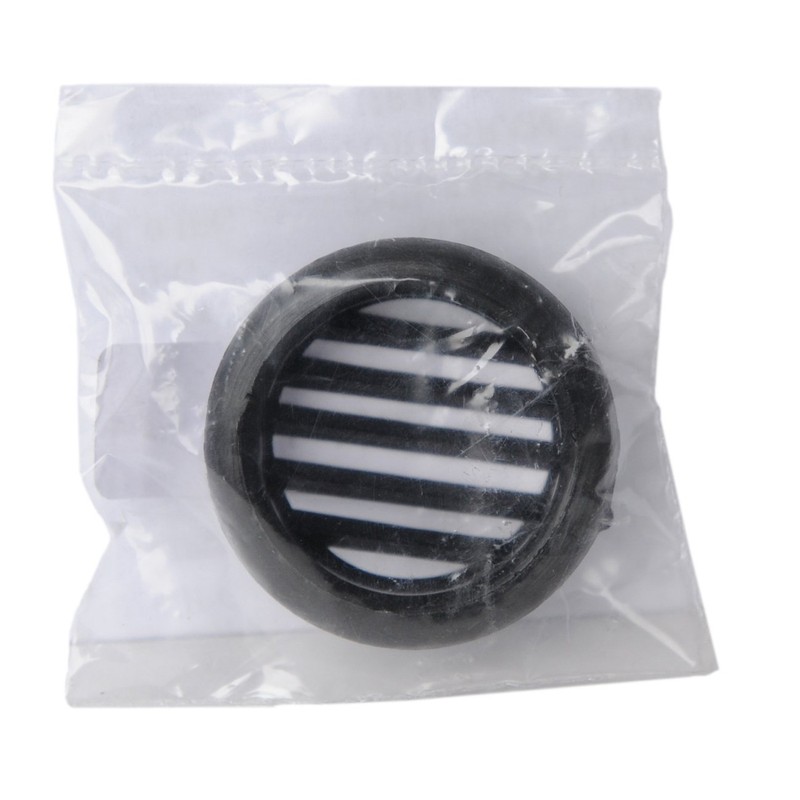 The T3 N Ventilation Grille Round Plastic Recessed, Black, 40 mm