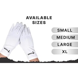 Swanson Christian Products Medium White Cotton Gloves | Soft Breathable Gloves for Church Ushers Greeters Deacons Pallbearers Wedding Serving Formal Uniforms