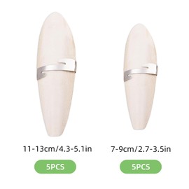 LHOEST 10 PCS Cuttlefish Shells for Turtles, Budgies, Birds, Snails, Accessories, 7-9 Cm/11-13 Cm Cuttlefish Shells for Turtles, Birds with 2 Metal Holders, Natural Calcium and Mineral Supply