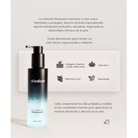 Skindion Gel Conductor Hidratante Facial | Ácido Hialurónico Colágeno