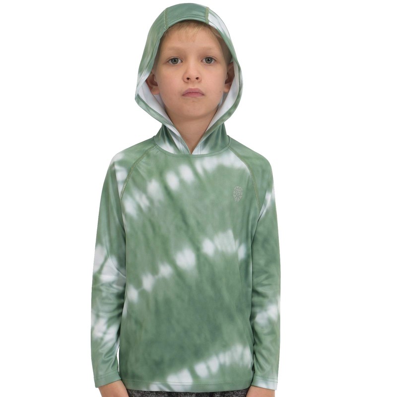 PIQIDIG UV Shirt for Kids Boys Hooded Rash Guard SPF