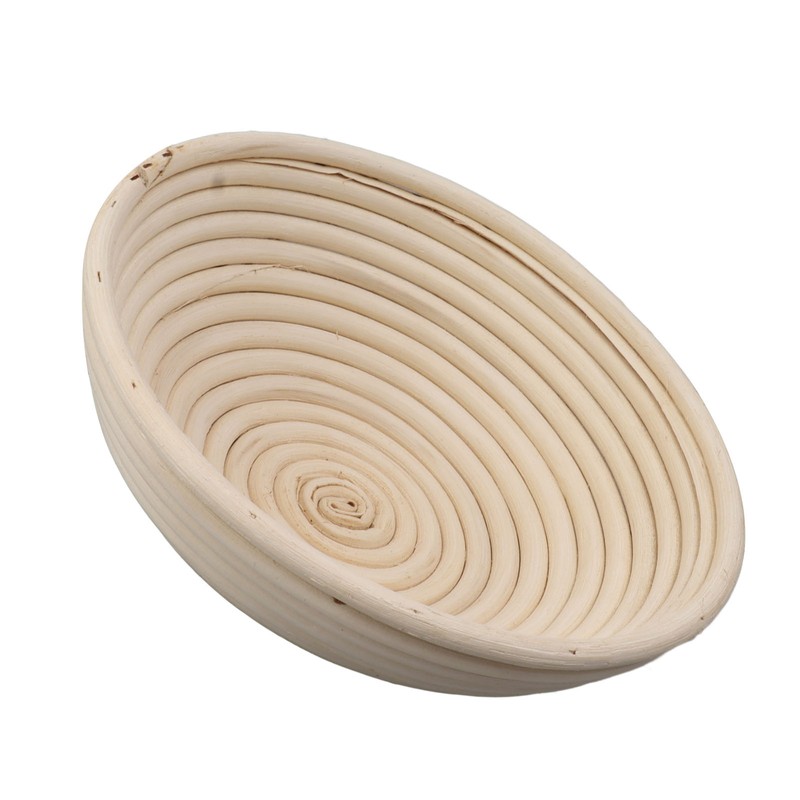 Round Bread Proofing Basket with Liner Cloth Dough Rising Rattan