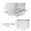 Aromfentu Adjustable Bread Slicer Guide for Homemade Bread with Stainless