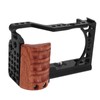 Aluminum Alloy Camera Cage with Wooden Handle Protective Frame with