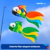 SGftre 40 Inch Heavy Duty Fish Windsock Set,Durable Wind Sock