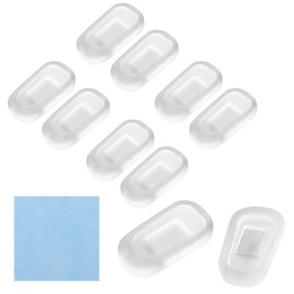 HiCycle2 Eyeglasses Nose Pads, Upgraded Soft Silicone Eyeglass Nose Pad Covers 5 Pairs with Clean Cloth