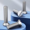 FEEIMOL Countersunk Slotted Screws Stainless Steel Machine Screw with Slotted