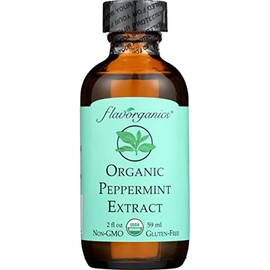 Flavorganics Organic Peppermint Extract, Gluten Free, Non GMO, 2 Fluid Ounce (Pack Of 1)