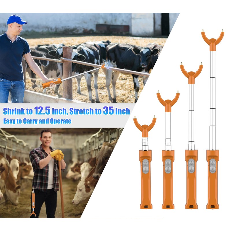 Cattle Prod Livestock Rechargeable Led Light, Waterproof Electric Livestock Prod