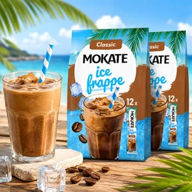 24 x Mokate Ice Frappe Instant Coffee Sachets. 2 x 12 Packs – Cool & Creamy Cafe Style Iced Coffee Drink – Smooth Frappe Flavour – Just Add Milk & Ice – Refreshing Summer Beverage for Home