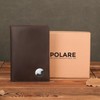 Polare Functional RFID Blocking Leather Passport Holder Travel Bifold Wallet