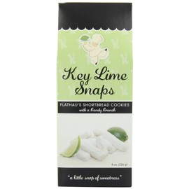 Flathau’s Fine Foods, Gourmet Shortbread Cookies, Handcrafted All Natural Artisan Bites, Southern-Baked Sweet Snaps with a Buttery Finish (Pack of 6, Key Lime)