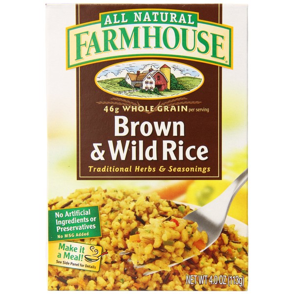 Farmhouse Brown And Wild Rice, 4.0 Ounce (Pack of 12)