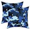 Feelyou Camouflage Throw Pillow Covers 24"x24" Set of 2 Soft