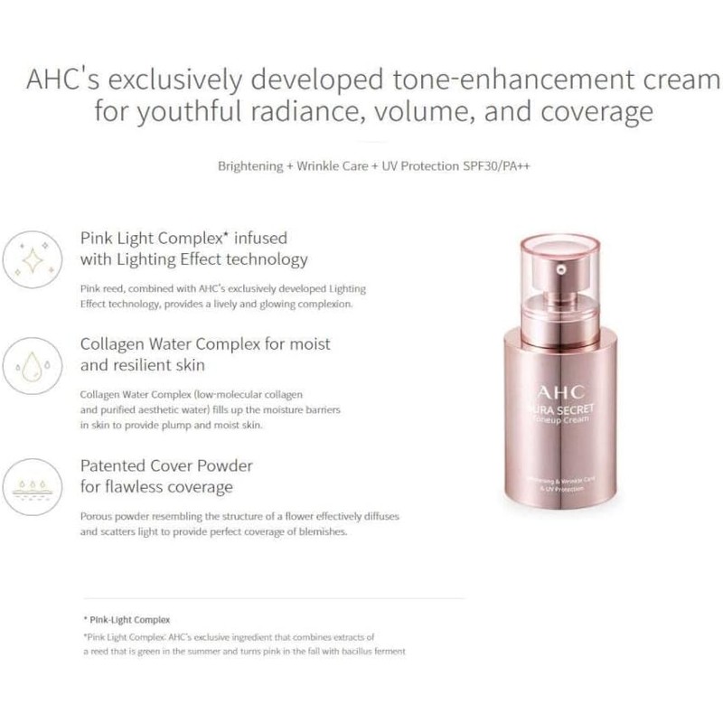 AHC AURA SECRET TONE UP CREAM SPF30 PA++ / AHC