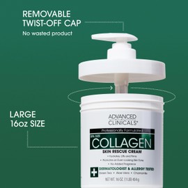 Advanced Clinicals Collagen Skin Rescue Lotion by Advanced Clinicals