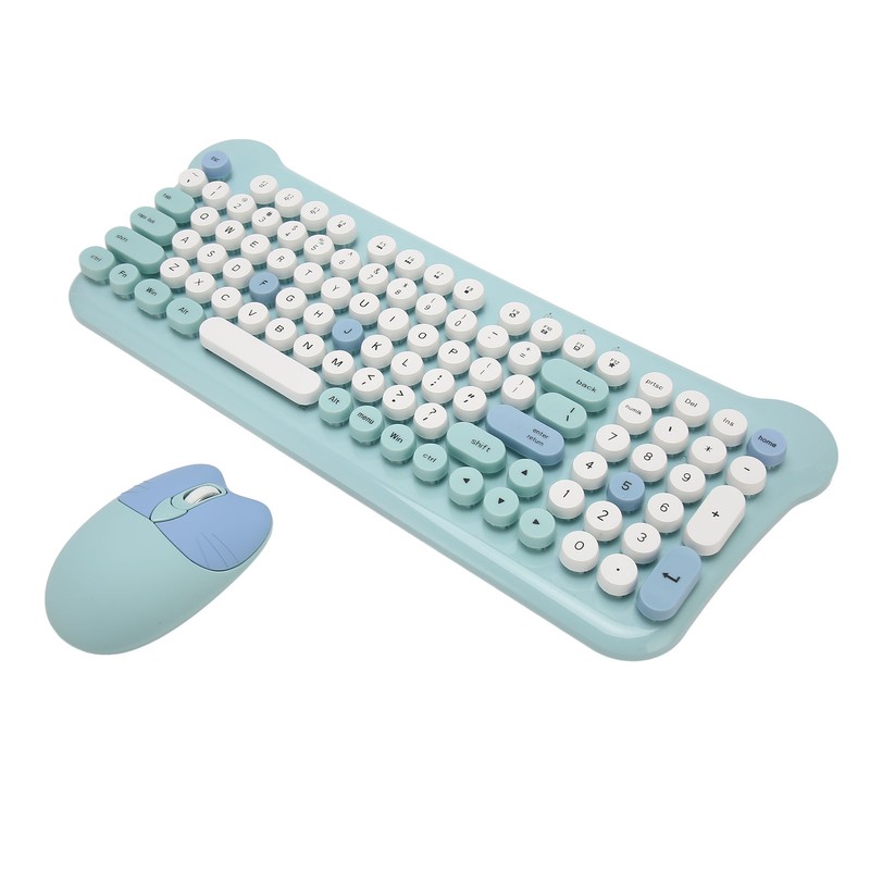 Wireless Keyboard and Mouse 2.4Ghz Connection Cute Keyboard Mouse Set