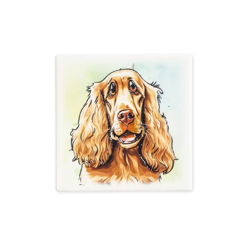 Art of Arora 2953 Cocker Spaniel Ceramic Coaster 10 x