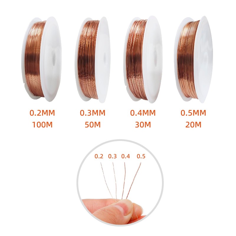 RRRST Enamelled Copper Wire Assortment Kits, Insulated Copper Wire, Copper