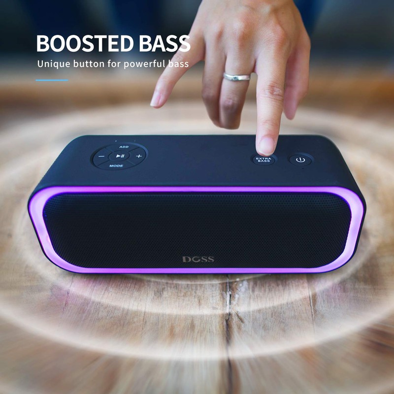 DOSS SoundBox Pro Bluetooth Speaker with 20W Stereo Sound, Active