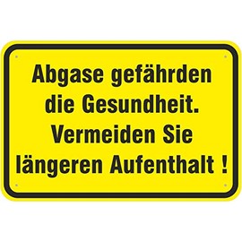 'Aluminium sign or damage Stickers Exhaust The Health Compound 3 mm Thick/PVC Film