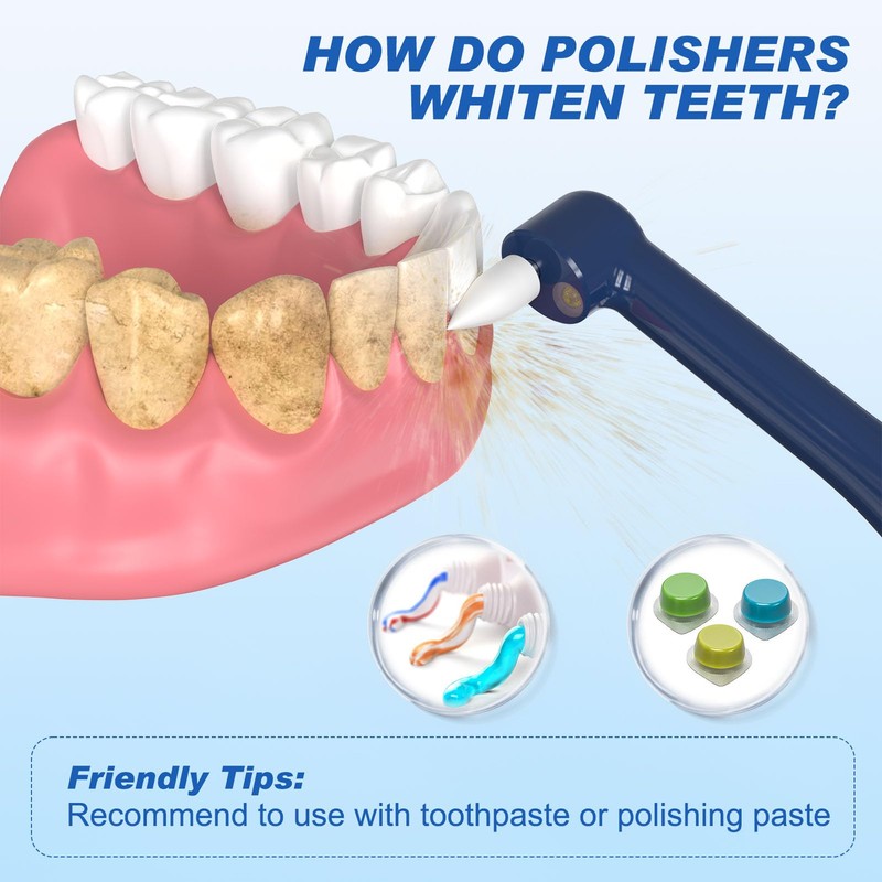 Tooth Polisher, Tooth Whitening Kit for Teeth Cleaning and Whitening,