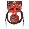 Klotz PRON030PP ProArtist Instrument Cable, ¼-Inch Straight, 10ft, 10 ft