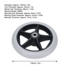 Wheelchair Wheels, Wheelchair Caster Wheels, Rubber PU Walker Casters, 6