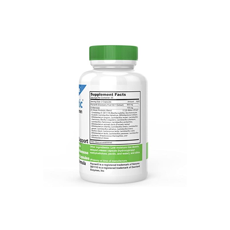 DrFormulas Nexabiotic 23 Probióticos para mujeres y hombres con Lactobacillus