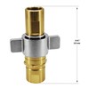GLOCRORET 1" NPT Wet-Line Wing Nut Hydraulic Quick Disconnect Coupler/Coupling