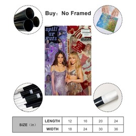 LonGPAN Sabrina Wall Art - Decorative Canvas and Décor for Modern Family Bedroom - 12x18inch (30x45cm)