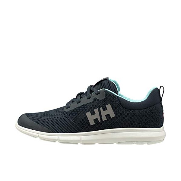 Helly Hansen Women's W Feathering Boating Shoes, Navy/Glacier Blue/Off White, 42