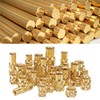 QUARKZMAN Pack of 100 M2 Threaded Inserts Brass Heat Set