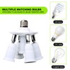 8T8 5 in 1 E26 Light Bulb Socket Splitter Converter
